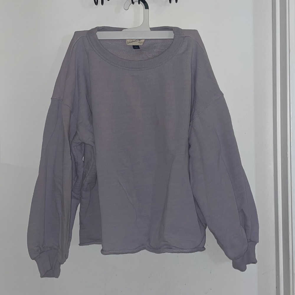 Lavender long sleeve crew neck sweater